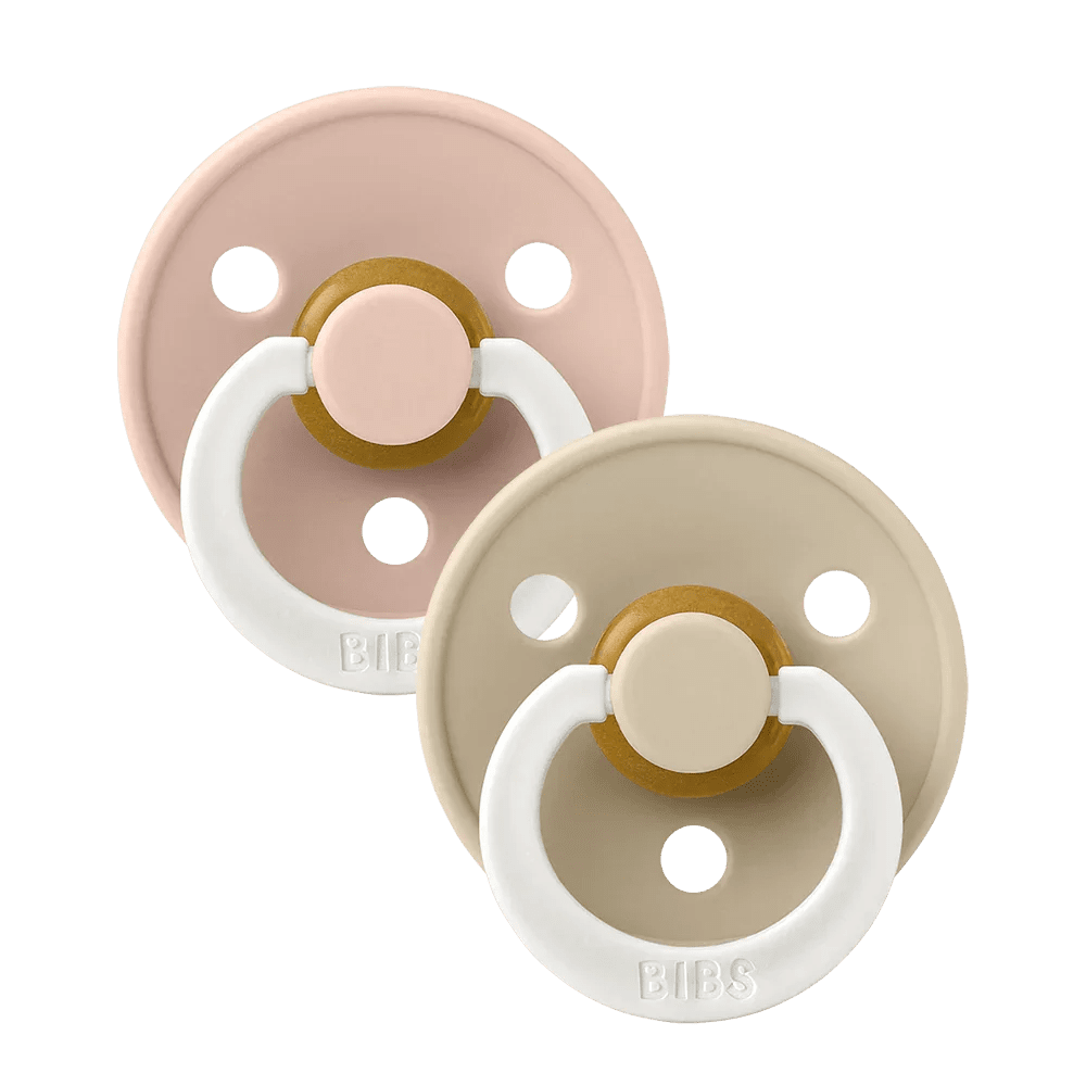 BIBS Colour Round GLOW - Blush / Vanilla, 6-18 m