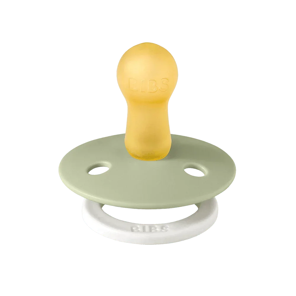 BIBS Colour Round GLOW - Sage / Cloud, 0-6 m