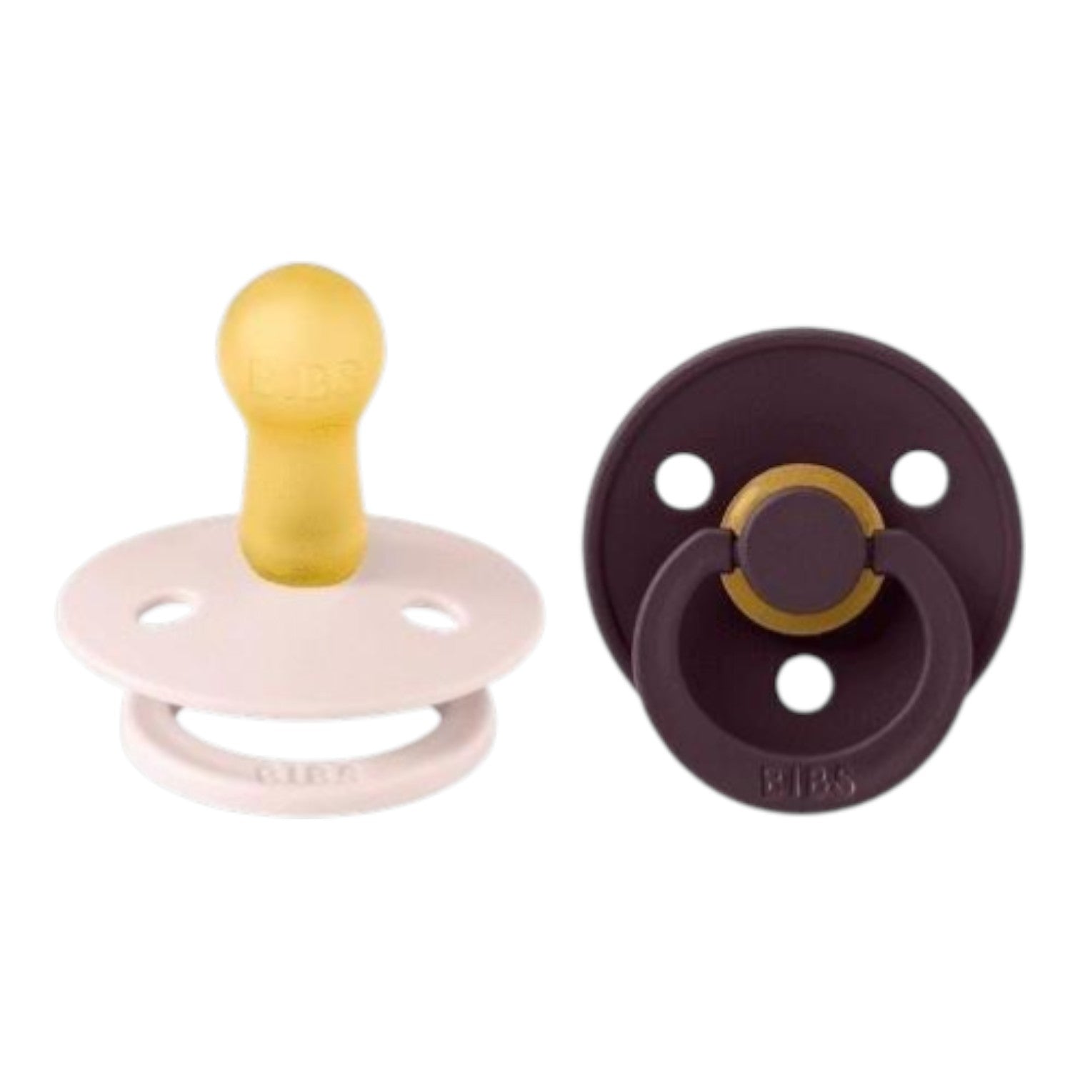 BIBS Colour Round - Petal/Plum 0-6 m