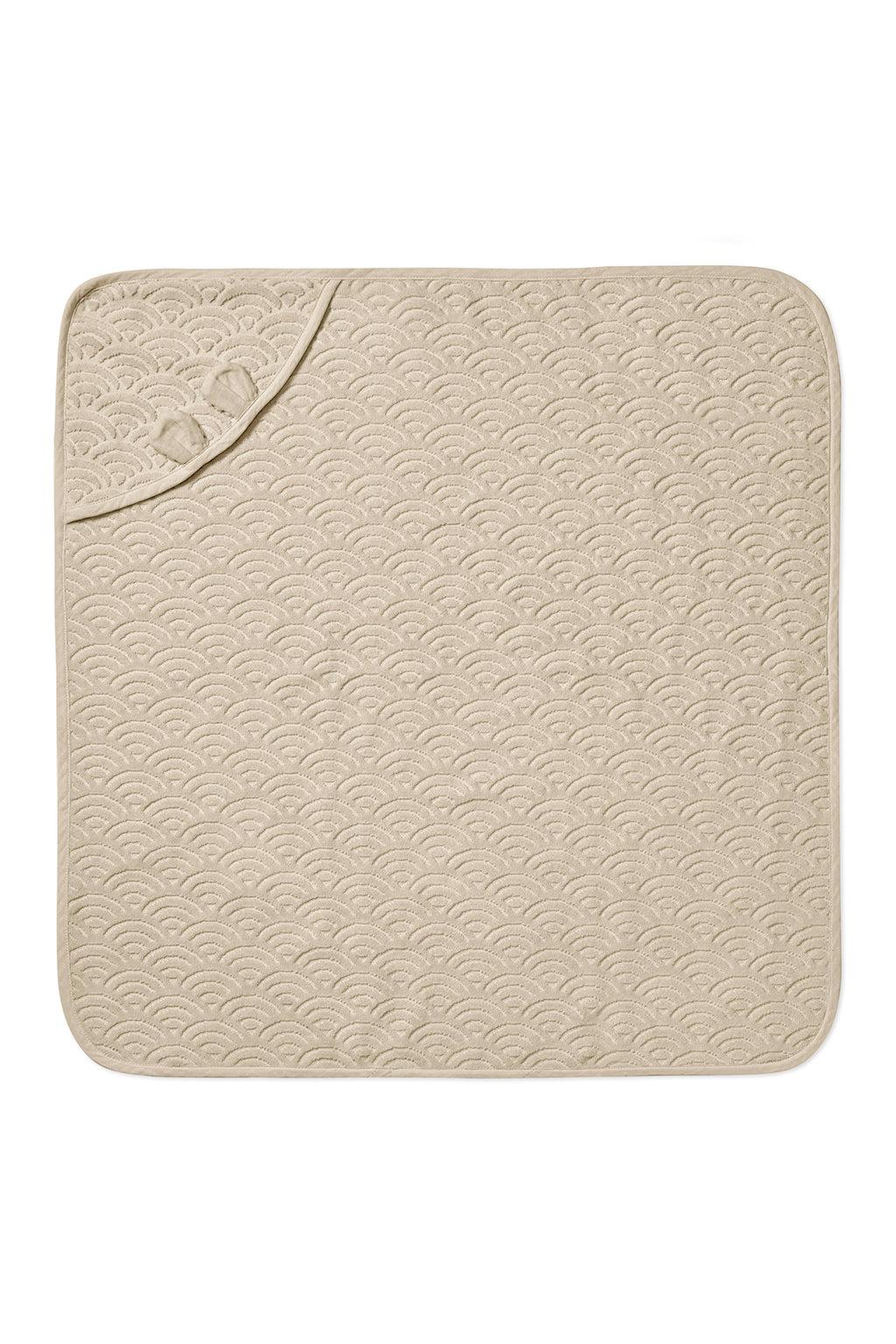 Cam Cam Copenhagen kūdikių rankšluostis su gobtuvu ir ausytėmis – GOTS – Almond