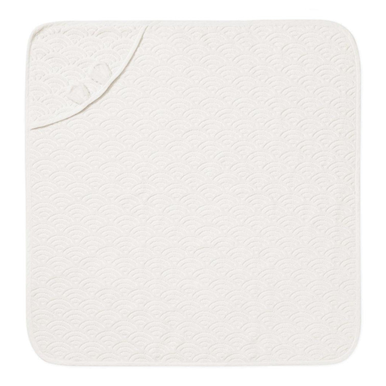 Cam Cam Copenhagen kūdikių rankšluostis su gobtuvu ir ausytėmis – GOTS – Off-White