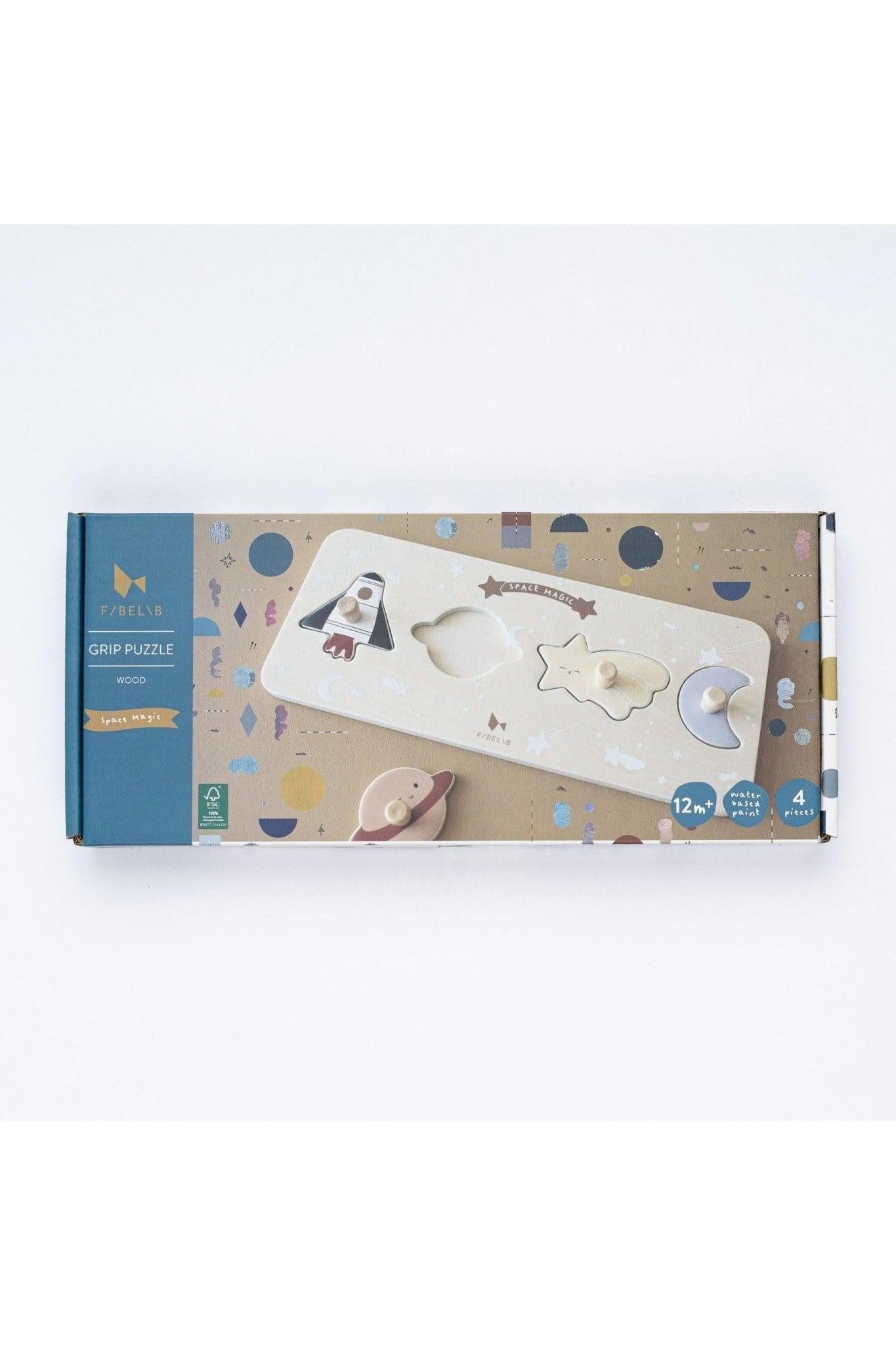 Fabelab medinė dėlionė - Space Magic