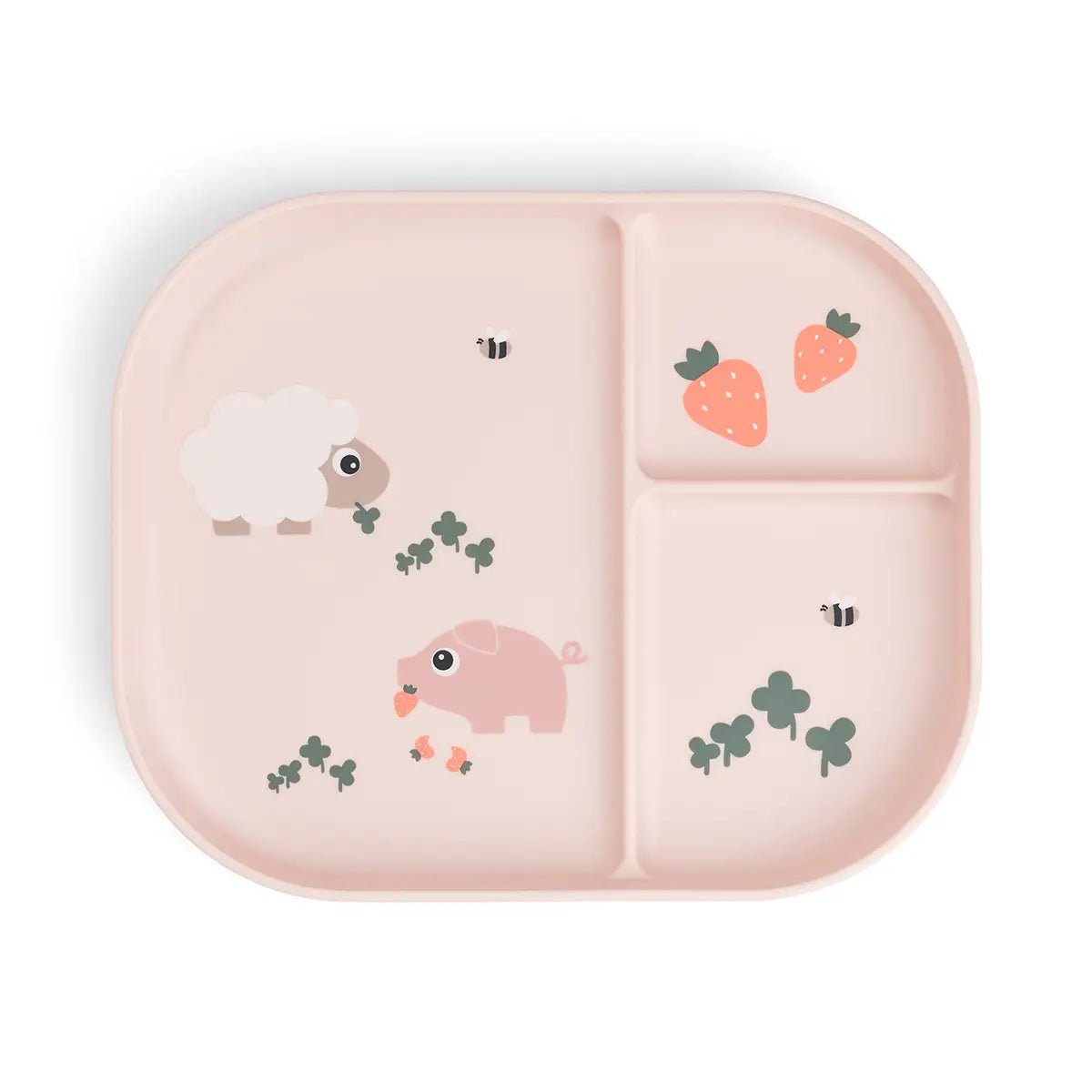 Done by Deer Foodie lėkštė su skyriais - Tiny farm Powder