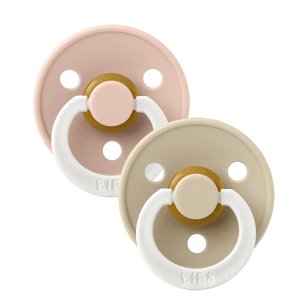 BIBS Colour Round GLOW - Blush / Vanilla, 0-6 m