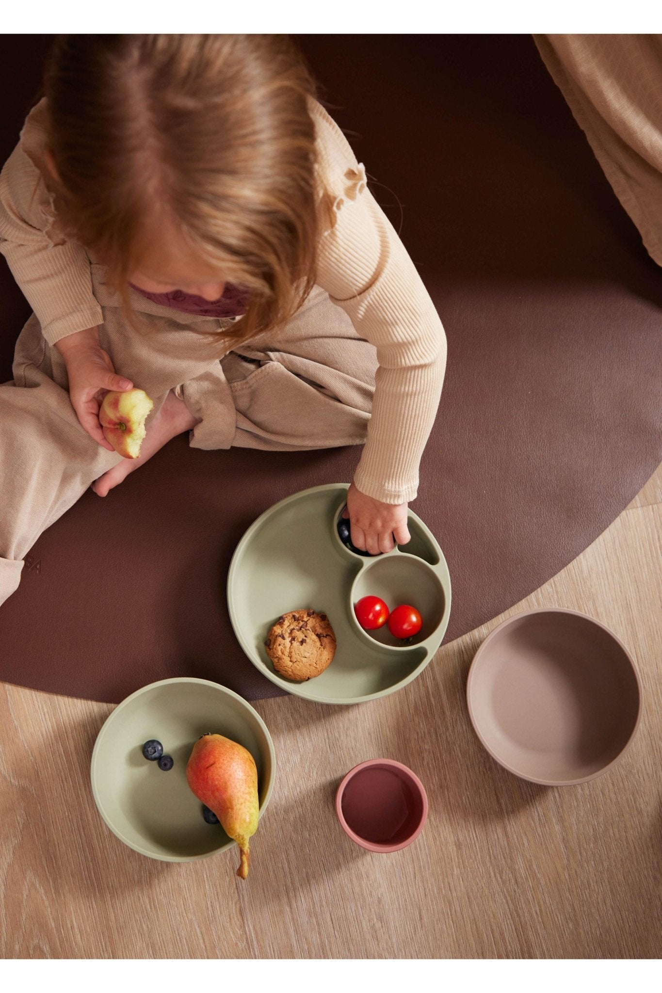 Filibabba silikoninė padalinta lėkštė - Grenn