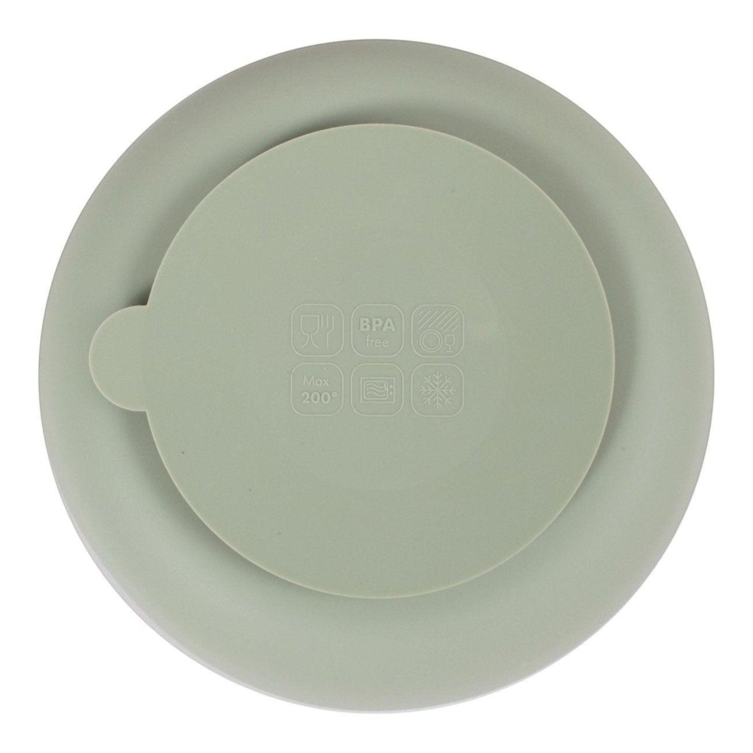 Filibabba silikoninė padalinta lėkštė - Grenn