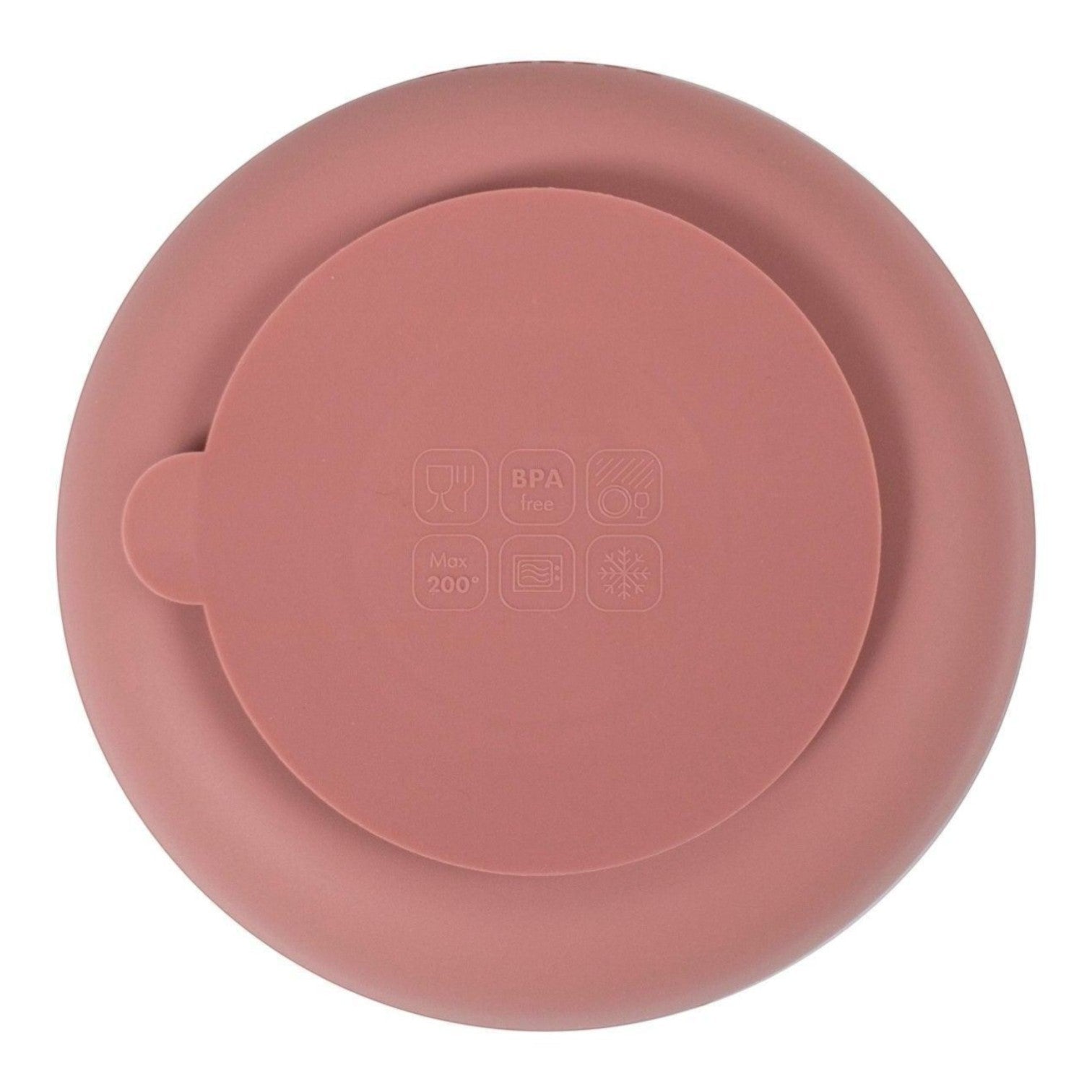 Filibabba silikoninė padalinta lėkštė - Rose