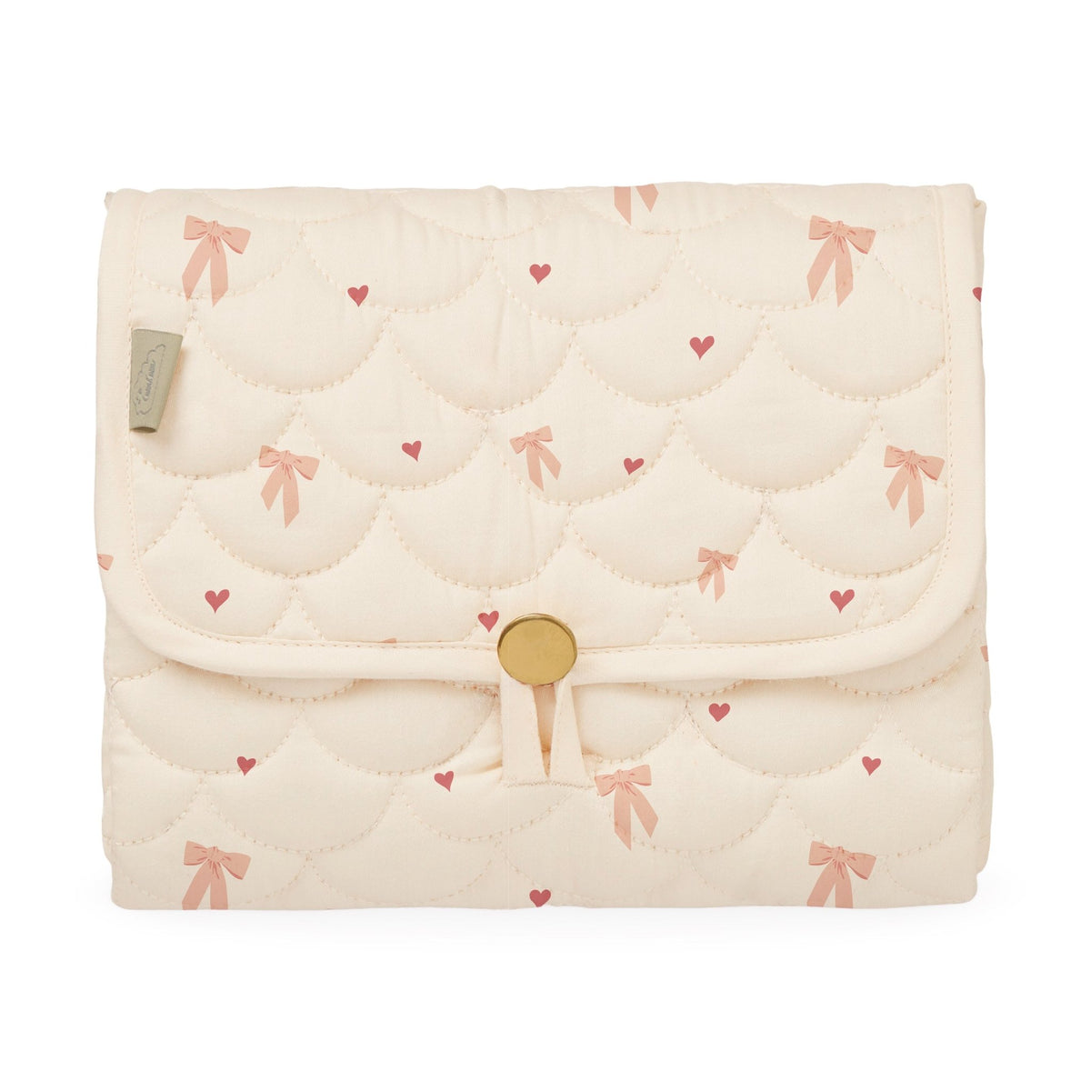 Cam Cam Copenhagen kelioninis vystymo kilimėlis (Quilted Changing Mat) – OCS – Bows - TinyStore.lt