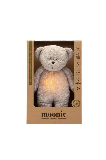 Moonie 2.0 Organic dainuojantis meškiukas - migdukas